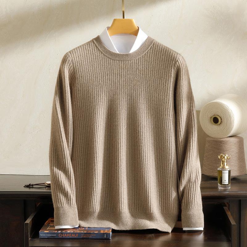 High quality 100% pure cashmere shirt thickened idling cross-cut pit strip knitted pullover sweater XXXL
High quality 100% pure cashmere shirt thickened idling cross-cut pit strip knitted pullover sweater XXXL