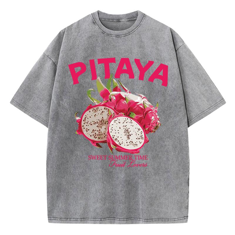 Vintage Woman Washed T-Shirts Fresh Pitaya Printing Tees Crewneck Distressed Cotton Oversize Short Sleeve Female Clothes 3XL
Vintage Woman Washed T-Shirts Fresh Pitaya Printing Tees Crewneck Distressed Cotton Oversize Short Sleeve Female Clothes 3XL