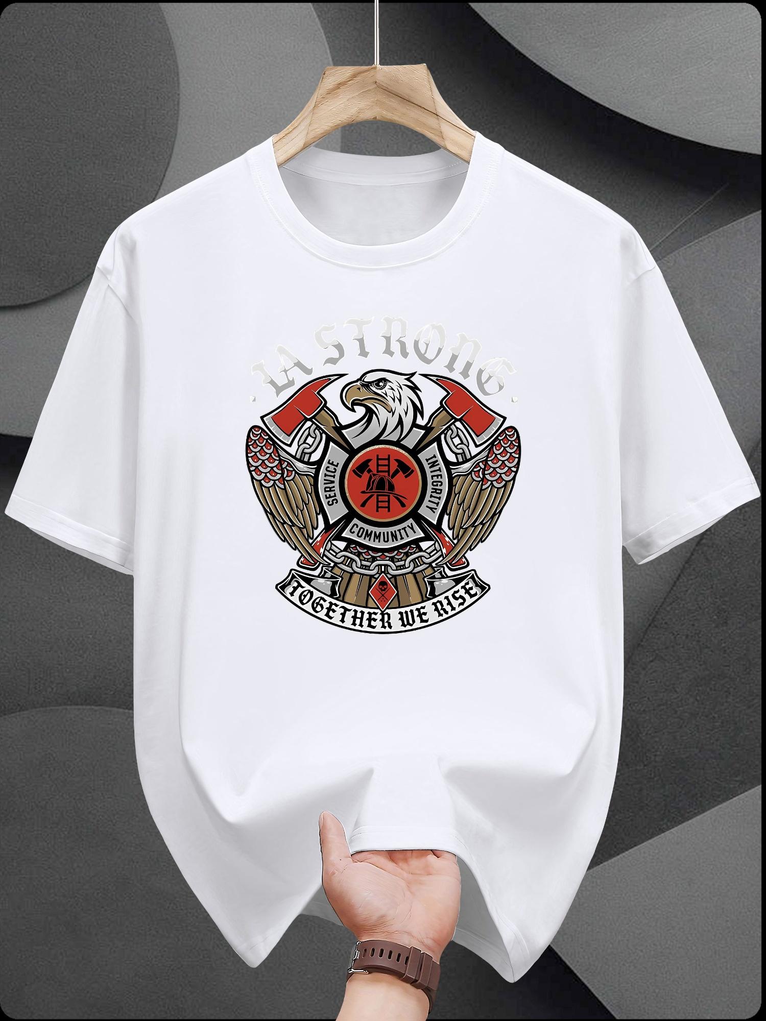 Casual Short Sleeve T-shirt - I AM STRENGTH Graphic Tee with Eagle Emblem M
Casual Short Sleeve T-shirt - I AM STRENGTH Graphic Tee with Eagle Emblem M