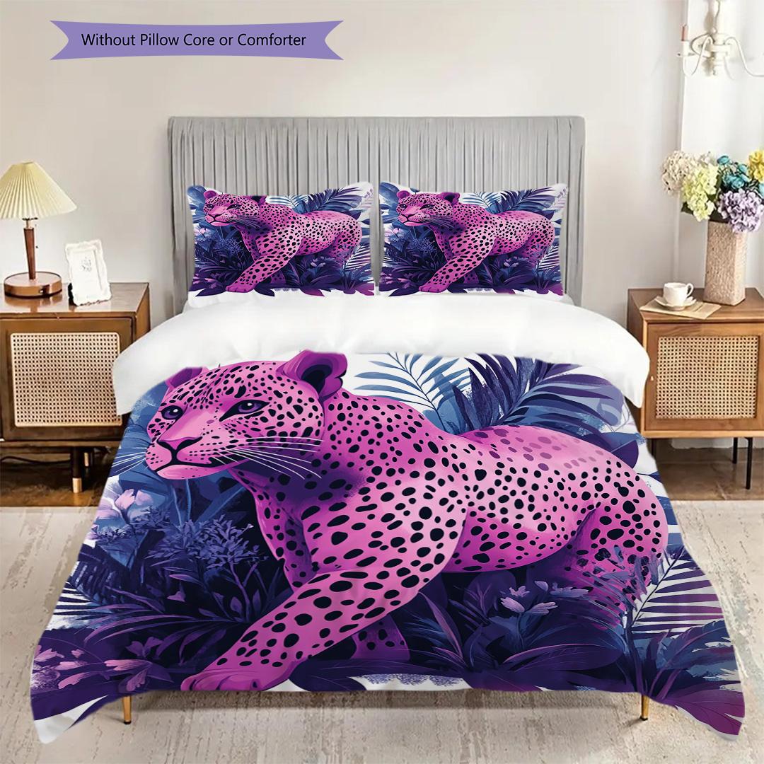 Leopard Pattern Bedding Quilt Set Quilt Cover Pillowcase Home Decoration Birthday Gift (1 * duvet cover + 2 * pillowcase, without core) 135x200cm
Leopard Pattern Bedding Quilt Set Quilt Cover Pillowcase Home Decoration Birthday Gift (1 * duvet cover + 2 * pillowcase, without core) 135x200cm