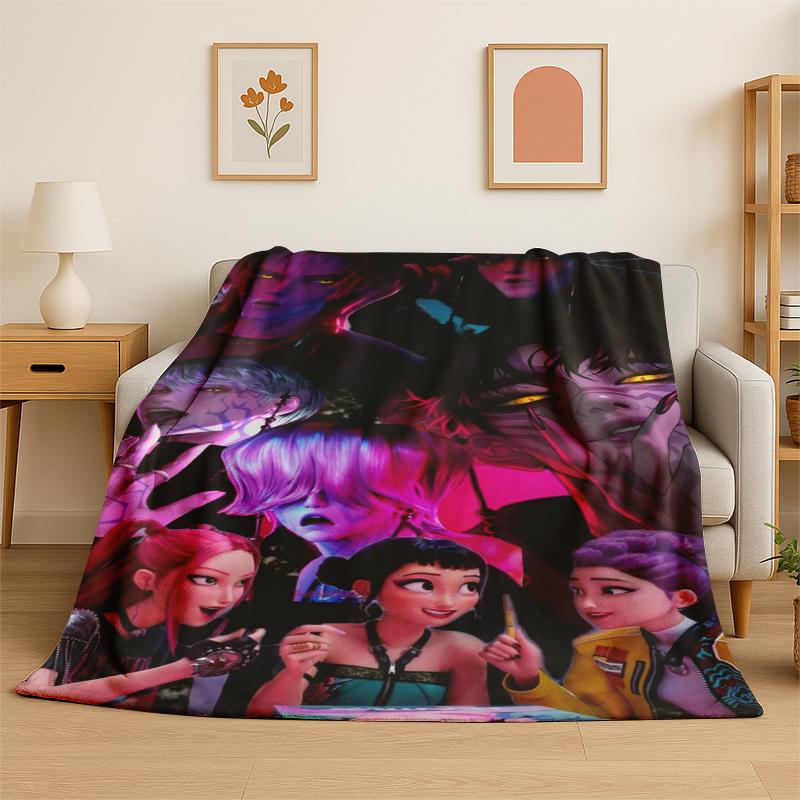 Kpop Demon Hunter Rumi Mira Zoey Cartoon Group Flannel Blanket Soft Warm Throw Blanket for Bedroom Living Room Bed Travel Gift 75x90cm
Kpop Demon Hunter Rumi Mira Zoey Cartoon Group Flannel Blanket Soft Warm Throw Blanket for Bedroom Living Room Bed Travel Gift 75x90cm