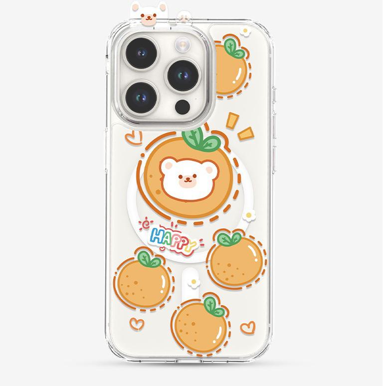 Orange Cartoon 15Pro Mobile Phone Case, Transparent & Cute Protective Cover for 13ProMax & 14ProMax by Apple. iPhone 13 Mini
Orange Cartoon 15Pro Mobile Phone Case, Transparent & Cute Protective Cover for 13ProMax & 14ProMax by Apple. iPhone 13 Mini