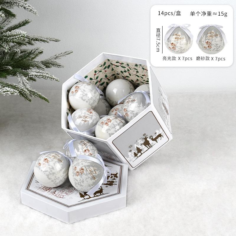 Boxed Christmas Decoration Balls - Snowflake Memory Christmas Tree Ornaments Hanging 7.5 7.5 7.5cm срібний
Boxed Christmas Decoration Balls - Snowflake Memory Christmas Tree Ornaments Hanging 7.5 7.5 7.5cm срібний
