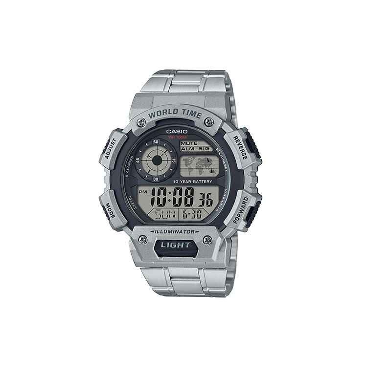 Casio Youth Series Round Digital Display Retro Fashion Ten Year Power Sports Quartz Movement Stainless Steel Strap Men Watches Silver AE-1400WHD-1A Regular Watch Box,Silver Watch Case
Casio Youth Series Round Digital Display Retro Fashion Ten Year Power Sports Quartz Movement Stainless Steel Strap Men Watches Silver AE-1400WHD-1A Regular Watch Box,Silver Watch Case