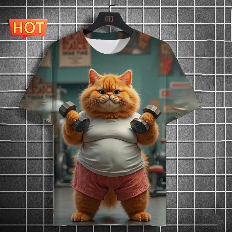 Милая футболка с графикой мультяшного кота для мужчин, футболка с 3D-принтом кавайного котенка, футболка с коротким рукавом, повседневная футболка с круглым вырезом, футболка в стиле Харадзюку 6XL
Милая футболка с графикой мультяшного кота для мужчин, футболка с 3D-принтом кавайного котенка, футболка с коротким рукавом, повседневная футболка с круглым вырезом, футболка в стиле Харадзюку 6XL