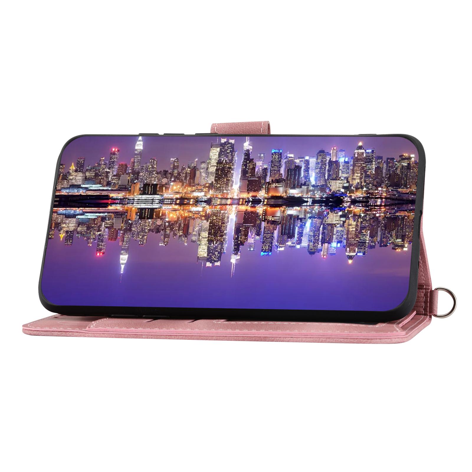 Wallet Phone Case for Huawei P60/P60 Pro Shockproof Case Skin-Touch Imprinted Flower Leather Flip Cover with Strap Pink
Wallet Phone Case for Huawei P60/P60 Pro Shockproof Case Skin-Touch Imprinted Flower Leather Flip Cover with Strap Pink