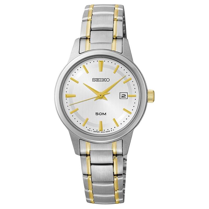 SEIKO 50 meters waterproof Quartz Steel Strap 30mm women s watch silver dial SUR843
SEIKO 50 meters waterproof Quartz Steel Strap 30mm women s watch silver dial SUR843