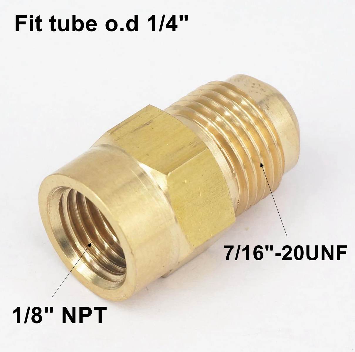 Fit Tube OD 1/4 5/16 3/8 - 1/8 1/4 NPT Female Brass SAE 45 Degree Pipe Connector Fitting Adapters 1000 psi (Bronze Yellow,Brass) бронза жовтий колір
Fit Tube OD 1/4 5/16 3/8 - 1/8 1/4 NPT Female Brass SAE 45 Degree Pipe Connector Fitting Adapters 1000 psi (Bronze Yellow,Brass) бронза жовтий колір
