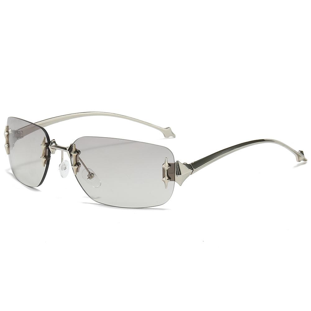 Rimless Gradient Square Shaped Black Women Men Sunglasses Y2k Trendy Wrap Around Punk Metal Goggles Shades UV400
Rimless Gradient Square Shaped Black Women Men Sunglasses Y2k Trendy Wrap Around Punk Metal Goggles Shades UV400