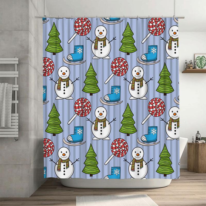 Tu Cute Snowman Shower Curtain Winter Holiday Bathroom Decor Festive Christmas Themed Waterproof Fabric Backdrop W60H190(CM)-1 Pcs
Tu Cute Snowman Shower Curtain Winter Holiday Bathroom Decor Festive Christmas Themed Waterproof Fabric Backdrop W60H190(CM)-1 Pcs