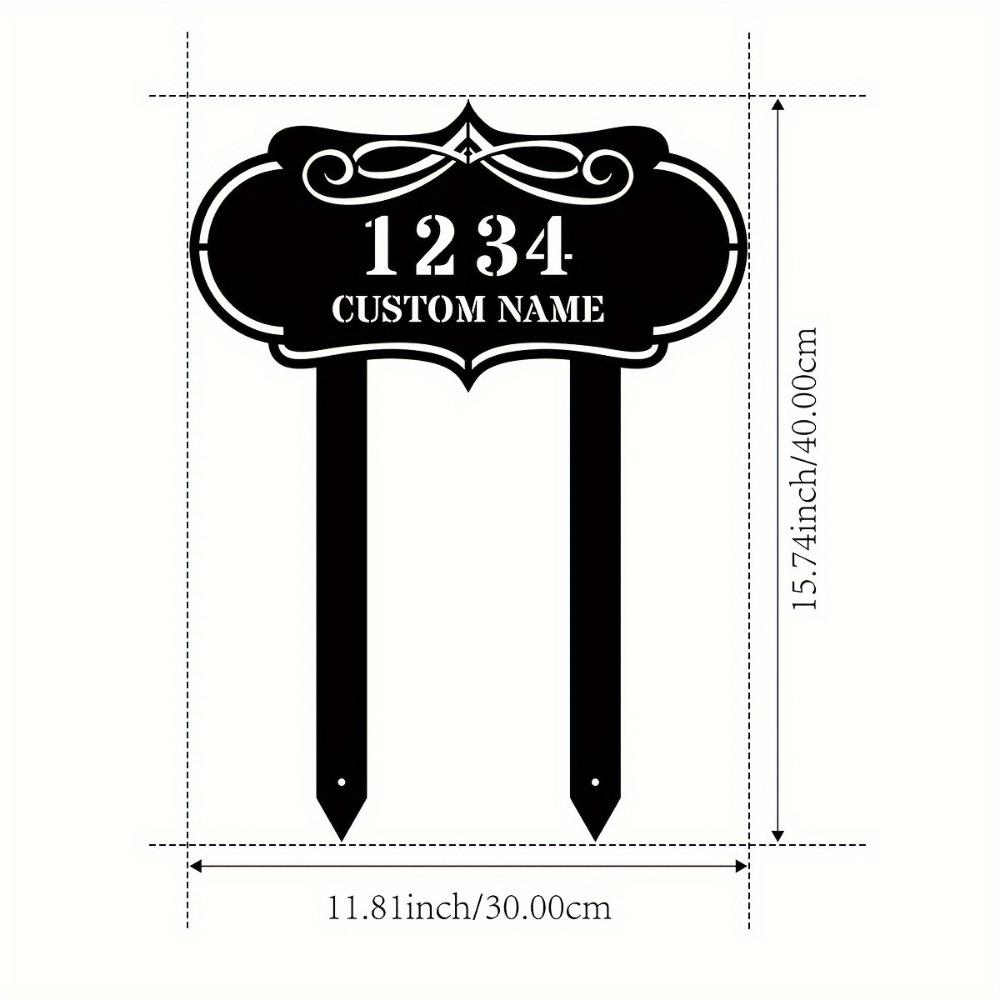 Metal Sign Custom Number Plate Personalized Garden Decor Housewarming Gift Outdoor Patio Marker
Metal Sign Custom Number Plate Personalized Garden Decor Housewarming Gift Outdoor Patio Marker