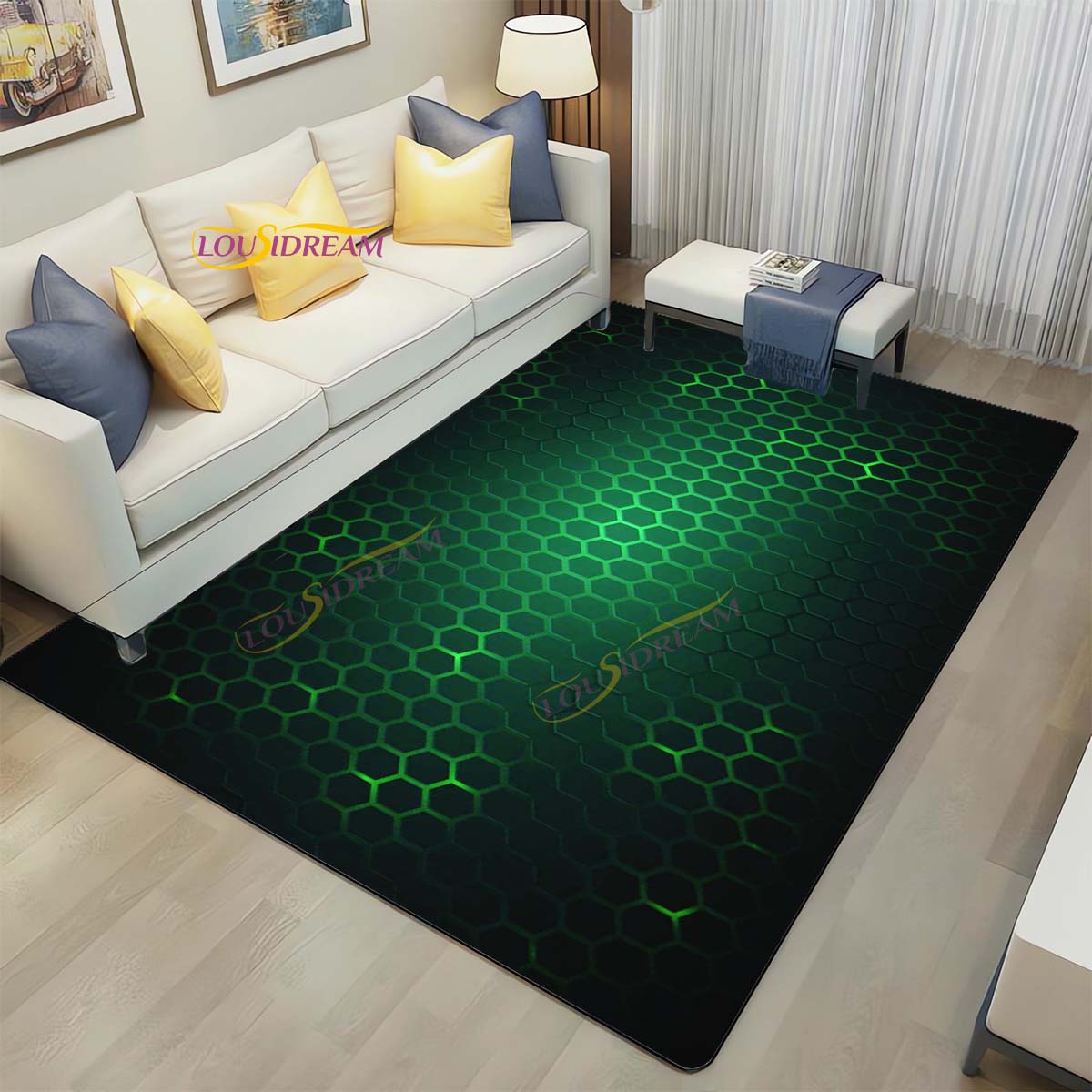 Темні неонові вогні Килимки Геометричний килимок Play Home Gaming Room Decor Килими для вітальні Спальня Підлітки Класні килимки Килимок для кіберспорту 60cm x 90cm
Темні неонові вогні Килимки Геометричний килимок Play Home Gaming Room Decor Килими для вітальні Спальня Підлітки Класні килимки Килимок для кіберспорту 60cm x 90cm