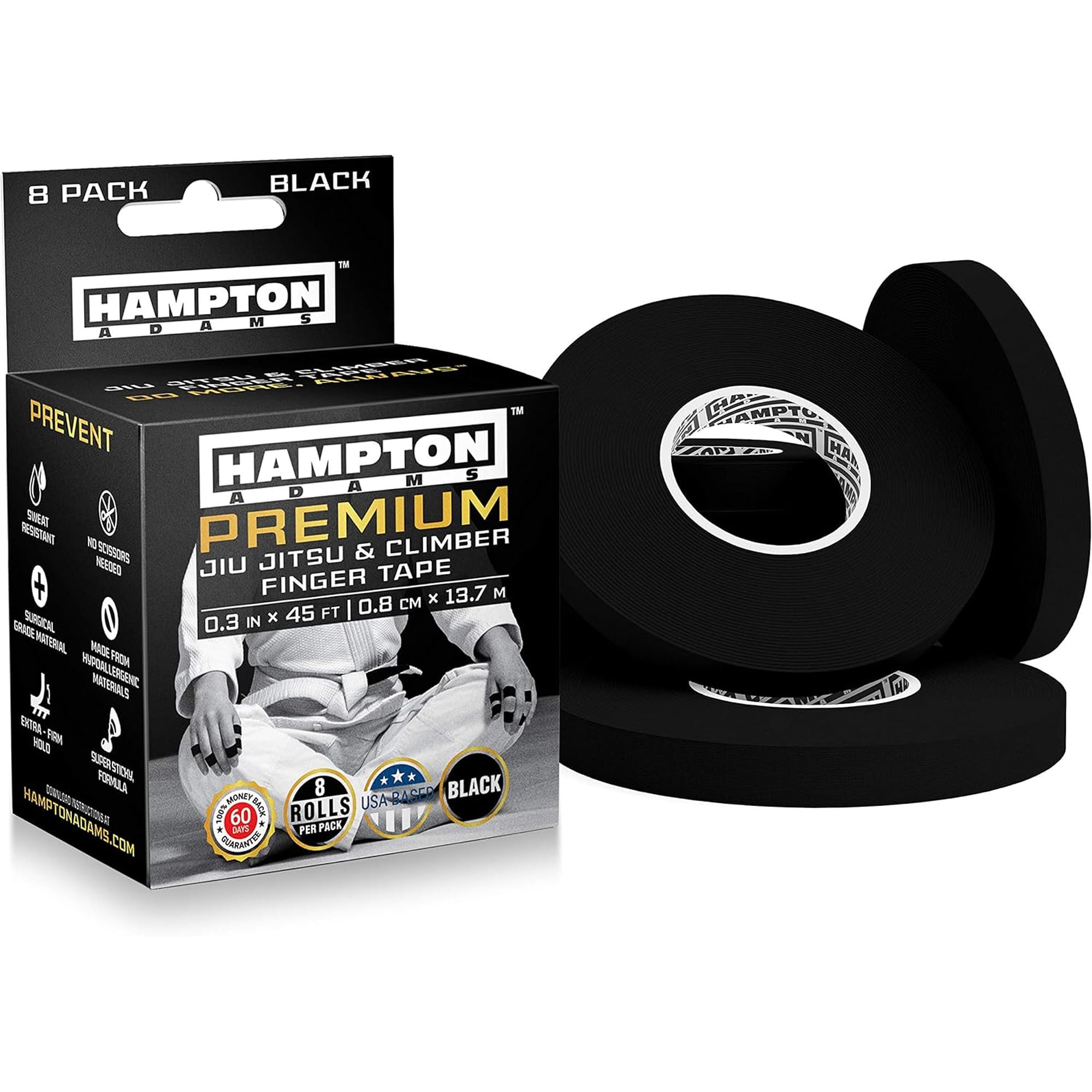Hampton Adams Professional Finger Tape для Crossfit Ultimate Protection Fast Recovery Extreme Climbing Long Super Strong Adhesive для рук BJJ (8
Hampton Adams Professional Finger Tape для Crossfit Ultimate Protection Fast Recovery Extreme Climbing Long Super Strong Adhesive для рук BJJ (8