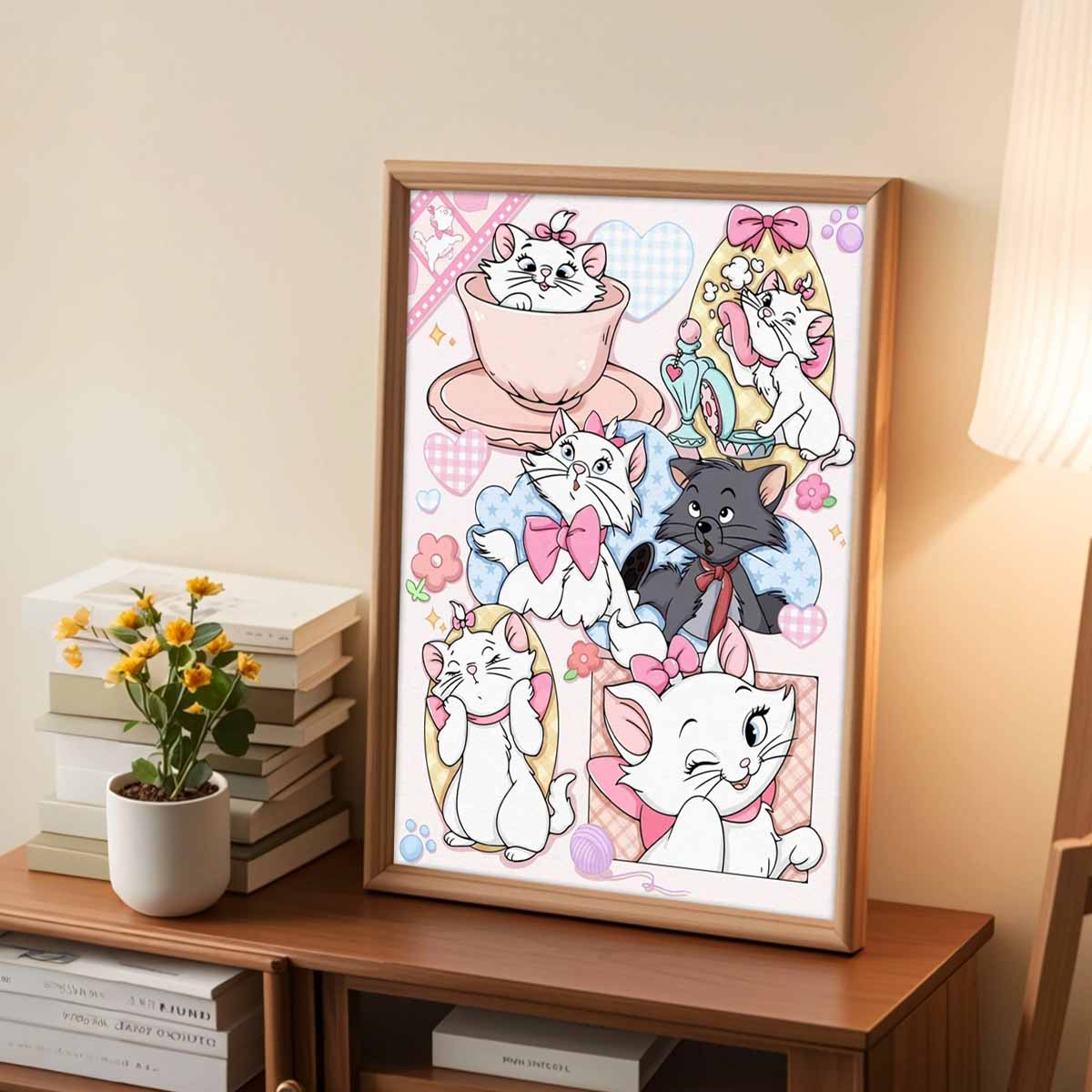 DIY Diamond Painting Lovely Kitten Cross Stitch Kit Mosaic Art Diamond Painting Full Circle Diamond Home Decoration Round 20x30cm
DIY Diamond Painting Lovely Kitten Cross Stitch Kit Mosaic Art Diamond Painting Full Circle Diamond Home Decoration Round 20x30cm