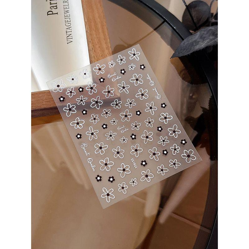 Embossed Black White Flower Nail Art Sticker Asymmetrical Delicate Cut Out Lines with Adhesive Tape Nail Ornament Decals Flower YT4155 relief 2
Embossed Black White Flower Nail Art Sticker Asymmetrical Delicate Cut Out Lines with Adhesive Tape Nail Ornament Decals Flower YT4155 relief 2