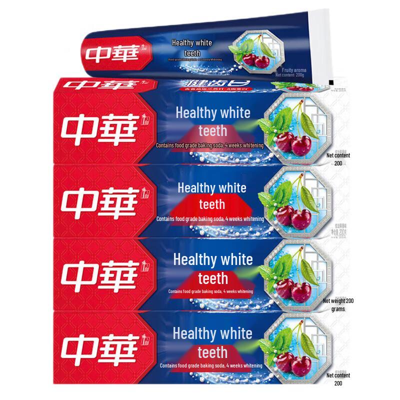 Zhonghua Baking Soda Whitening Toothpaste, Fruit Flavor (4-Pack)
Zhonghua Baking Soda Whitening Toothpaste, Fruit Flavor (4-Pack)
