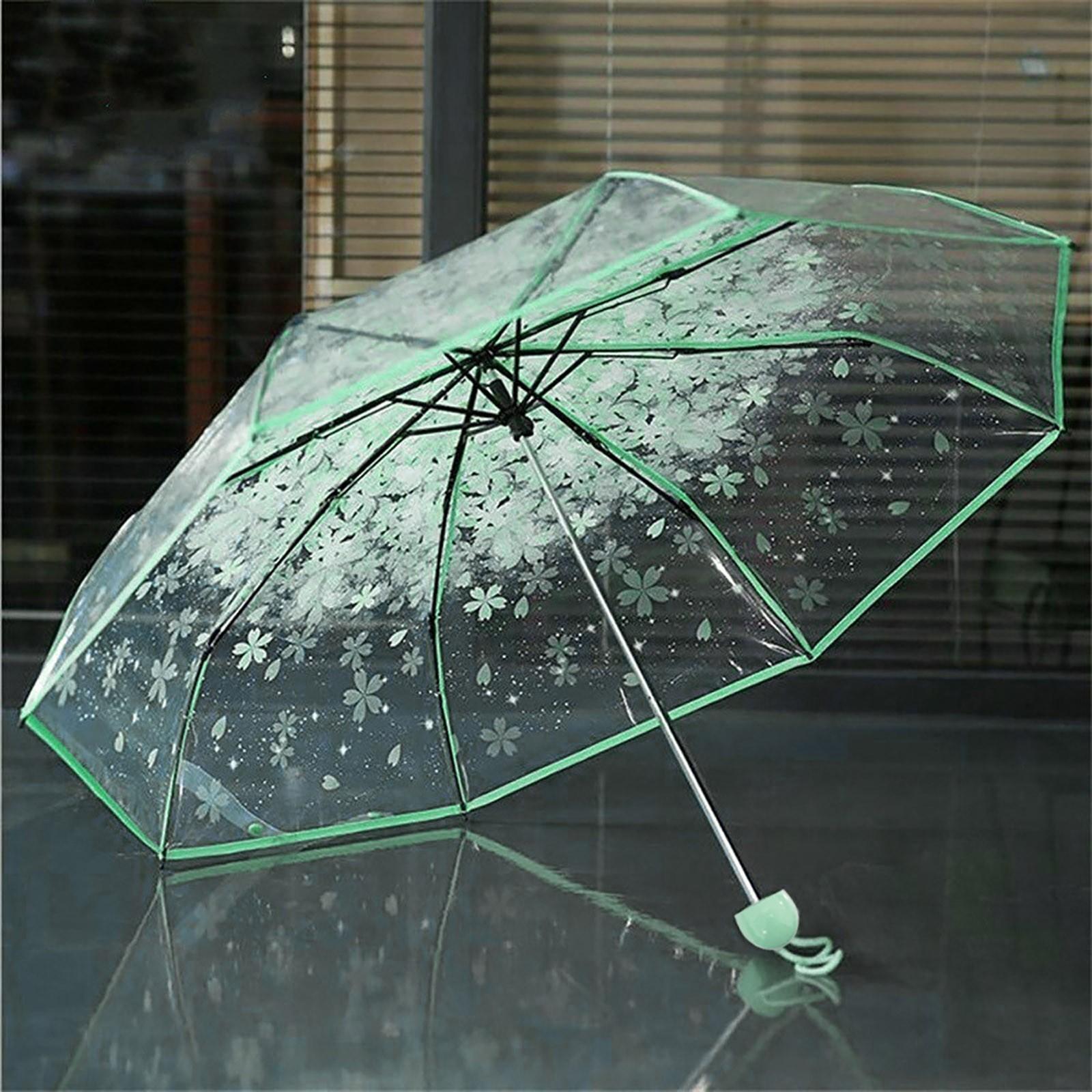 Transparent Clear UmbrellaFolding Cute Korean Mini Fresh Simple Sen Series Trifold Cherry Blossom Transparent Japanese Umbrella рожевий
Transparent Clear UmbrellaFolding Cute Korean Mini Fresh Simple Sen Series Trifold Cherry Blossom Transparent Japanese Umbrella рожевий