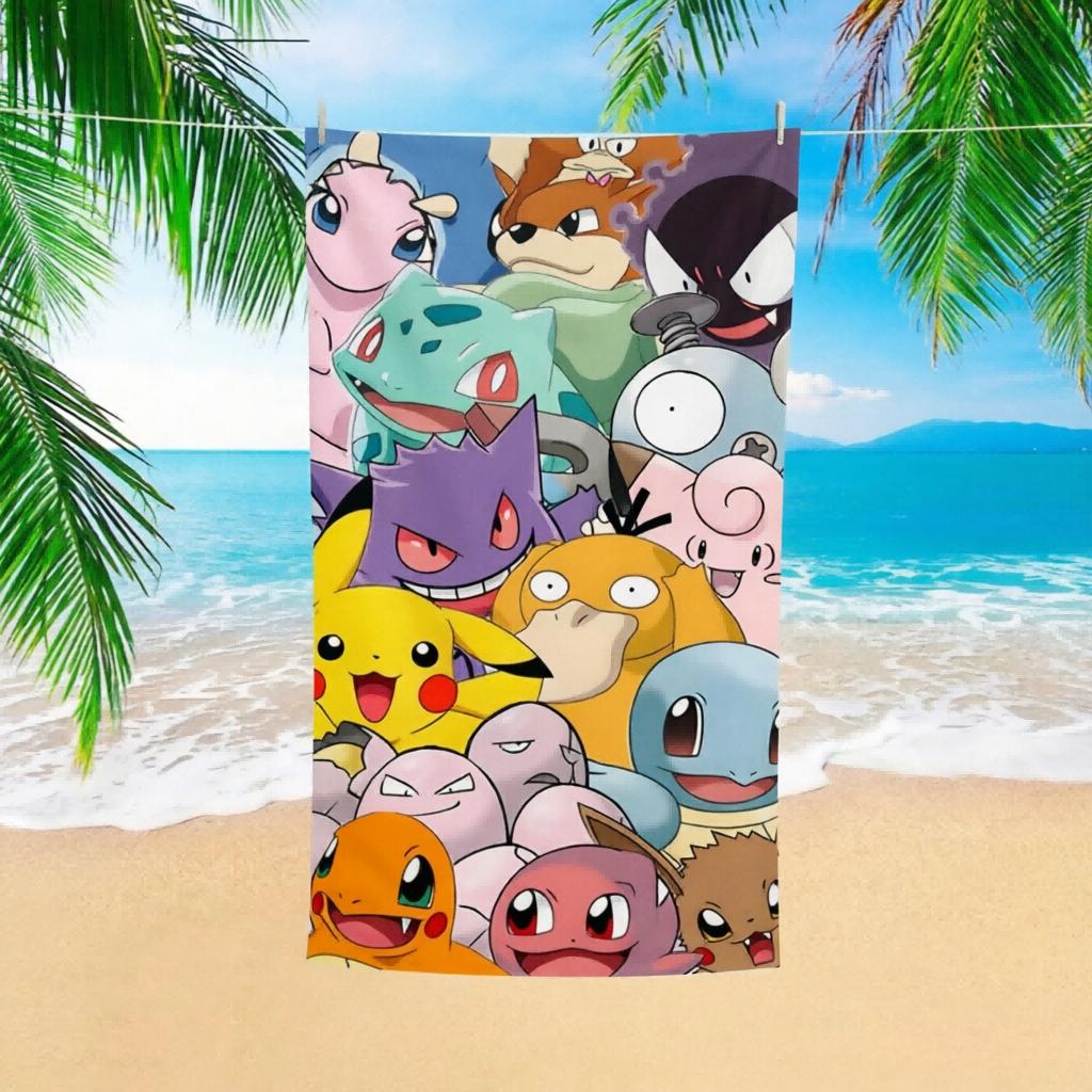 1pc Toalla de playa Pokmon collage, Pikachu y amigos, ideal para playa piscina, toalla infantil para niños W30*H60(CM)
1pc Toalla de playa Pokmon collage, Pikachu y amigos, ideal para playa piscina, toalla infantil para niños W30*H60(CM)