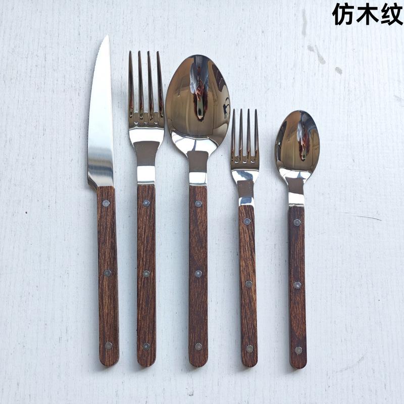 French vintage milk white retro knife, fork,Fork Butter Spoon 4-piece Set Household Steak Tableware Stainless Steel Tableware
French vintage milk white retro knife, fork,Fork Butter Spoon 4-piece Set Household Steak Tableware Stainless Steel Tableware
