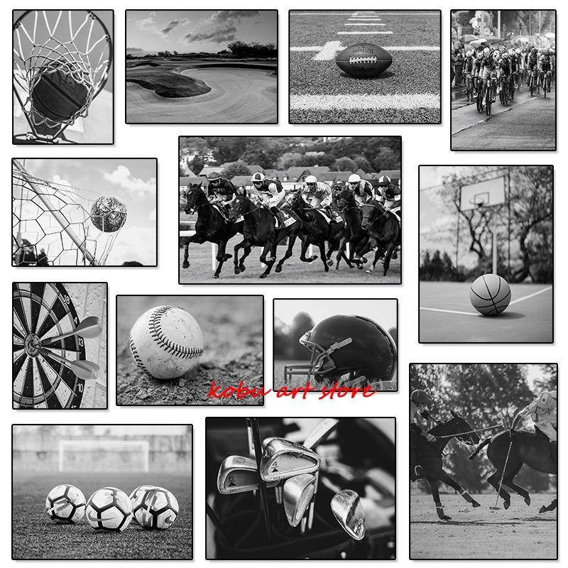Sports Fitness Horse Racing Soccer Basketball Black White Poster Canvas Printing Wall Art Pictures for Living Room Home Decor 21cm×30cm NoFrame
Sports Fitness Horse Racing Soccer Basketball Black White Poster Canvas Printing Wall Art Pictures for Living Room Home Decor 21cm×30cm NoFrame