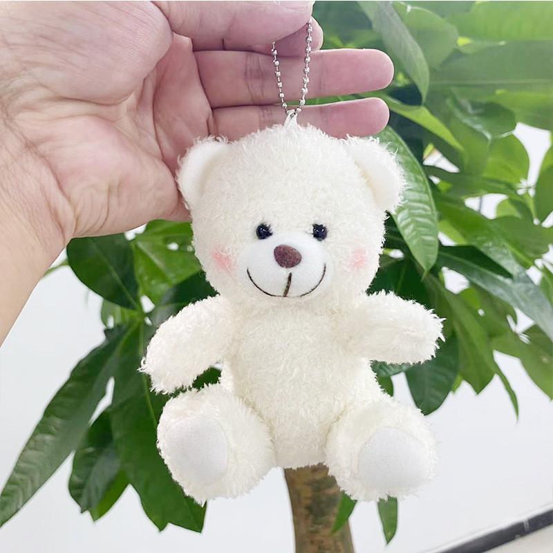 Playful Bear Plush Keychain With Multiple Color Choices For Adorable Bag Accessory White Bead
Playful Bear Plush Keychain With Multiple Color Choices For Adorable Bag Accessory White Bead