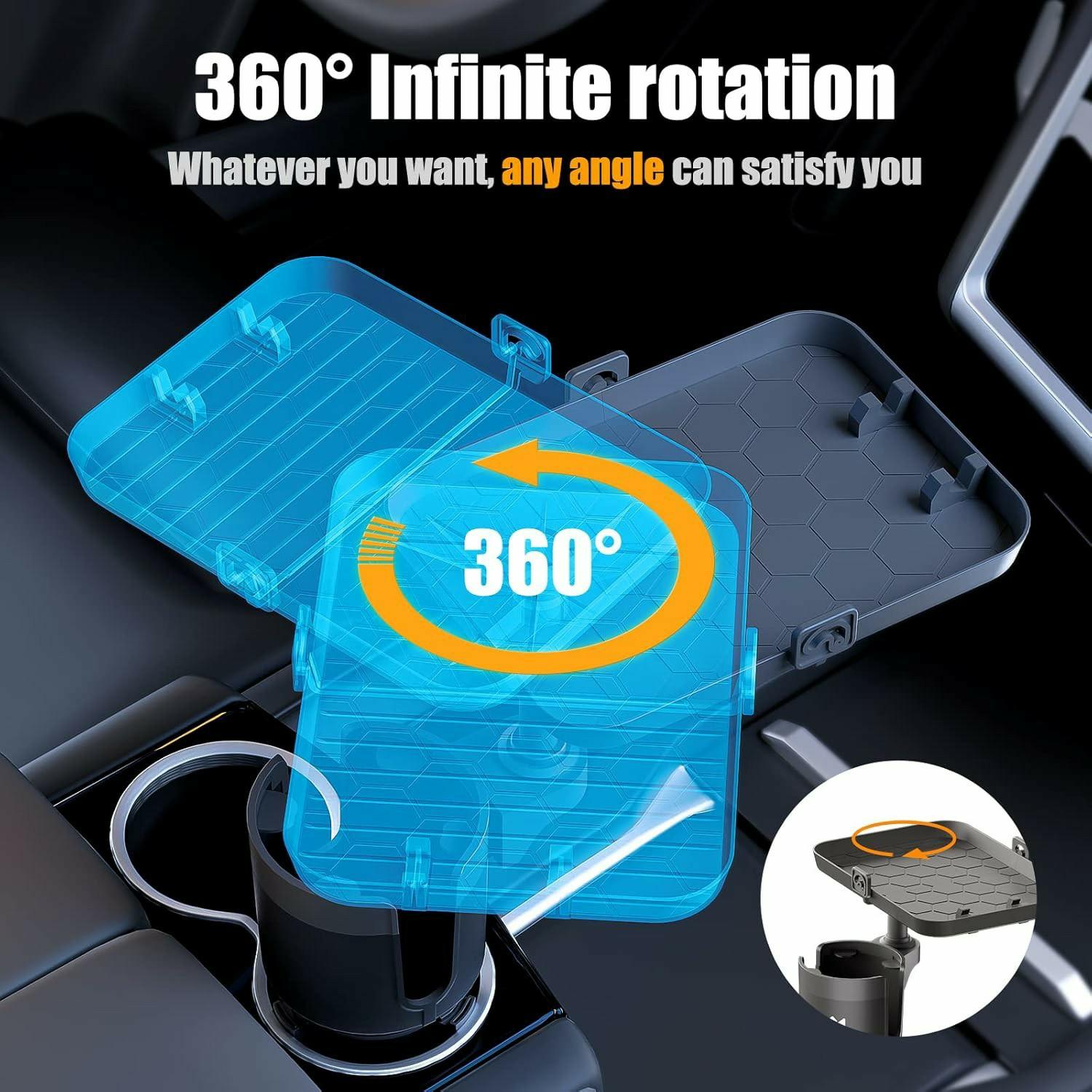Multifunctional Car Cup Holder Expander Tray with Detachable Plate Phone Stand Food Tray Type A
Multifunctional Car Cup Holder Expander Tray with Detachable Plate Phone Stand Food Tray Type A