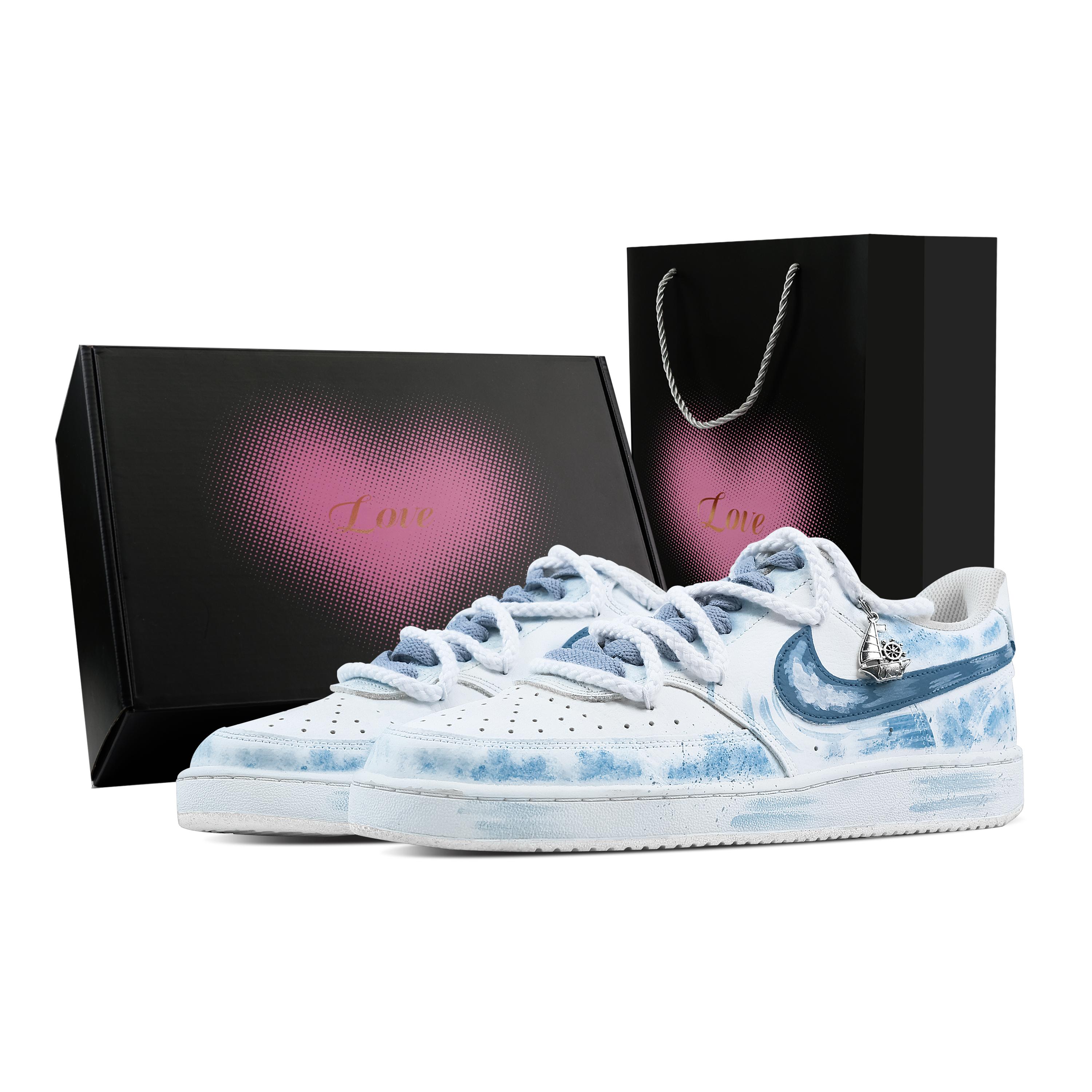 Nike Court Vision 1 White Wave Ship Wheel, Heart Box Abrasion Resistant Slip Resistant Low top Skateboard Shoes Men s DH2987-101(Team773--) 40
Nike Court Vision 1 White Wave Ship Wheel, Heart Box Abrasion Resistant Slip Resistant Low top Skateboard Shoes Men s DH2987-101(Team773--) 40