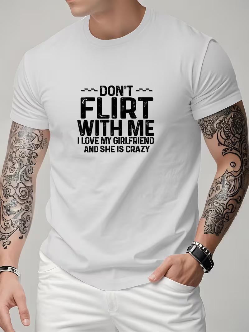 Men s Dont Tease Me I Love My Girlfriend Graphic T Shirt Casual Crew Neck Tee 5XL різнокольоровий
Men s Dont Tease Me I Love My Girlfriend Graphic T Shirt Casual Crew Neck Tee 5XL різнокольоровий