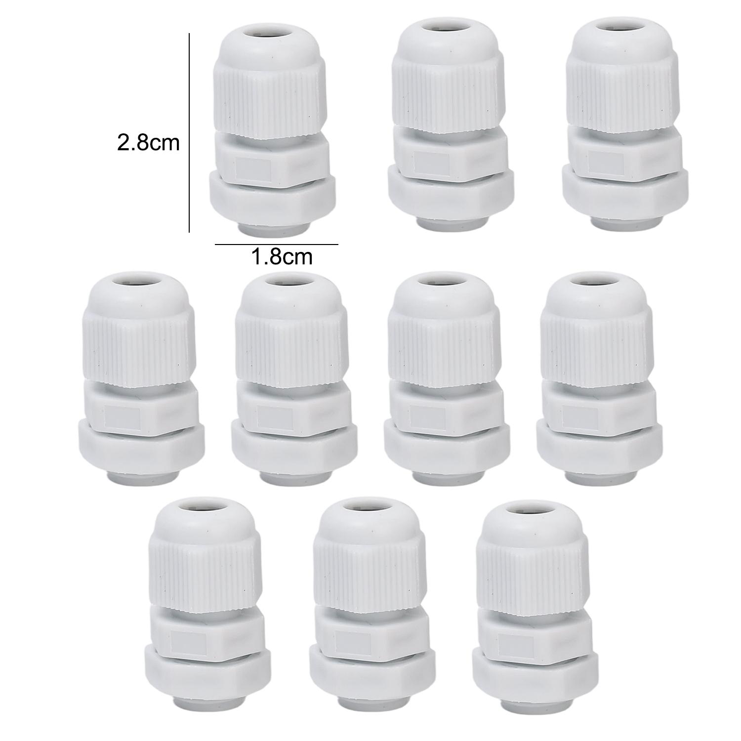 Waterproof Cable Gland White Black Plastic Connector IP68 PG7 PG9 Cable Entry Fastener Adjustable Joint Electric Box Panel 10pcs
Waterproof Cable Gland White Black Plastic Connector IP68 PG7 PG9 Cable Entry Fastener Adjustable Joint Electric Box Panel 10pcs