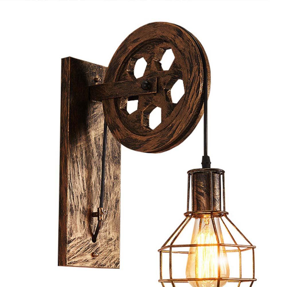 Loft Retro Lanterns Wall Lamp Rust Color Vintage Metal Cage Pendant Suspension Light for Bedroom Kitchen Living Room Retro 30X10X18CM
Loft Retro Lanterns Wall Lamp Rust Color Vintage Metal Cage Pendant Suspension Light for Bedroom Kitchen Living Room Retro 30X10X18CM