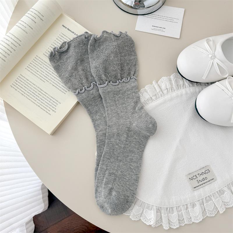 1 Pair Ballet Style Double Layer Black Fungus Edge Socks Summer Thin Mesh Breathable Japanese Style Series Girls Pile Socks One Size светло-серый
1 Pair Ballet Style Double Layer Black Fungus Edge Socks Summer Thin Mesh Breathable Japanese Style Series Girls Pile Socks One Size светло-серый