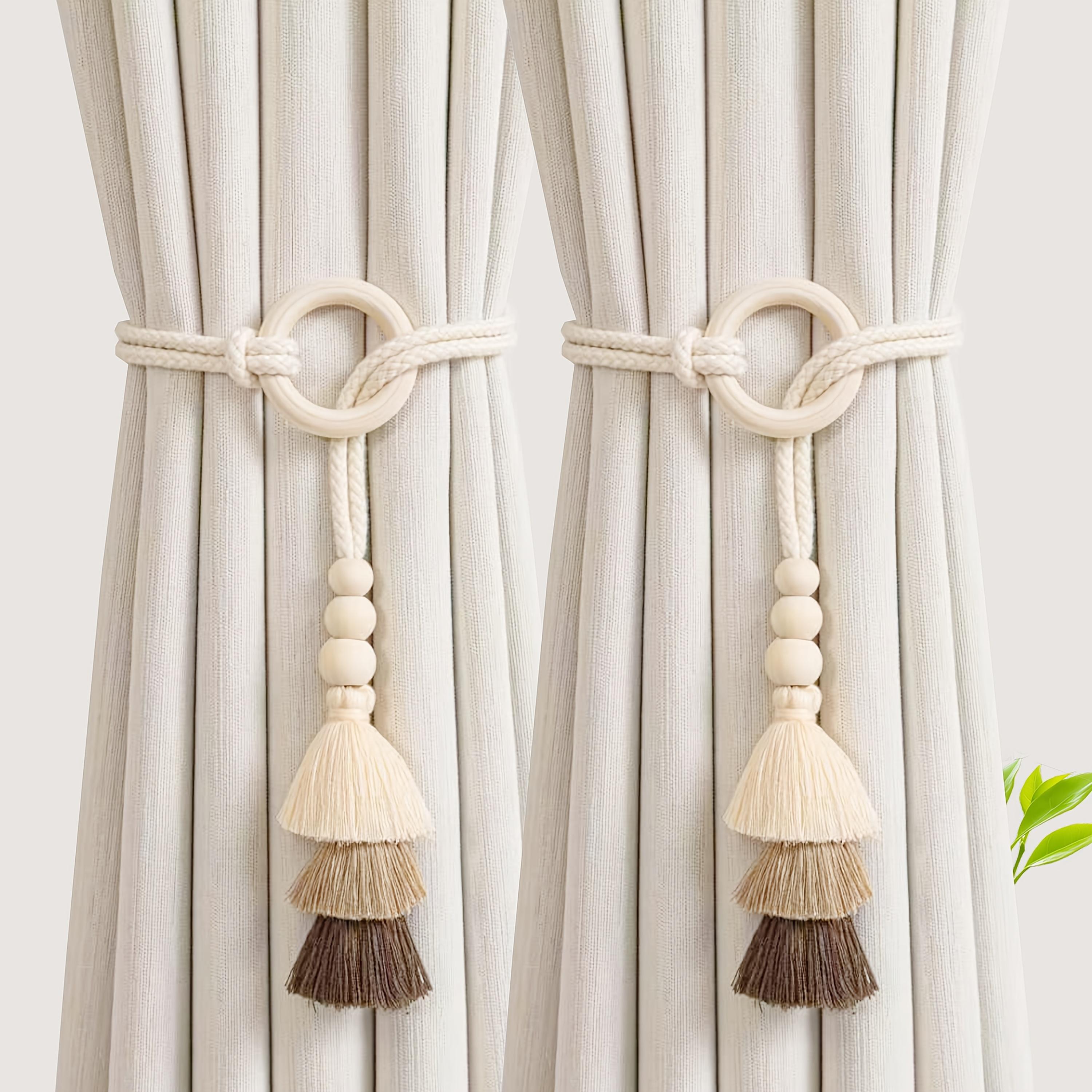 2pcs, Curtain Wood Ring Tassel Tie, Bohemian Style, High-End Light Luxury Gauze Curtain Tie, 2pcss Per Pack 2PCS
2pcs, Curtain Wood Ring Tassel Tie, Bohemian Style, High-End Light Luxury Gauze Curtain Tie, 2pcss Per Pack 2PCS