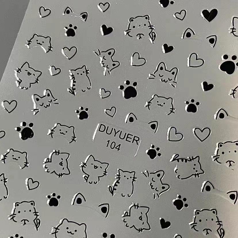 Liquid Silver Cat Paw Manicure Stickers - Cute, Sweet & Spicy Nail Art
Liquid Silver Cat Paw Manicure Stickers - Cute, Sweet & Spicy Nail Art