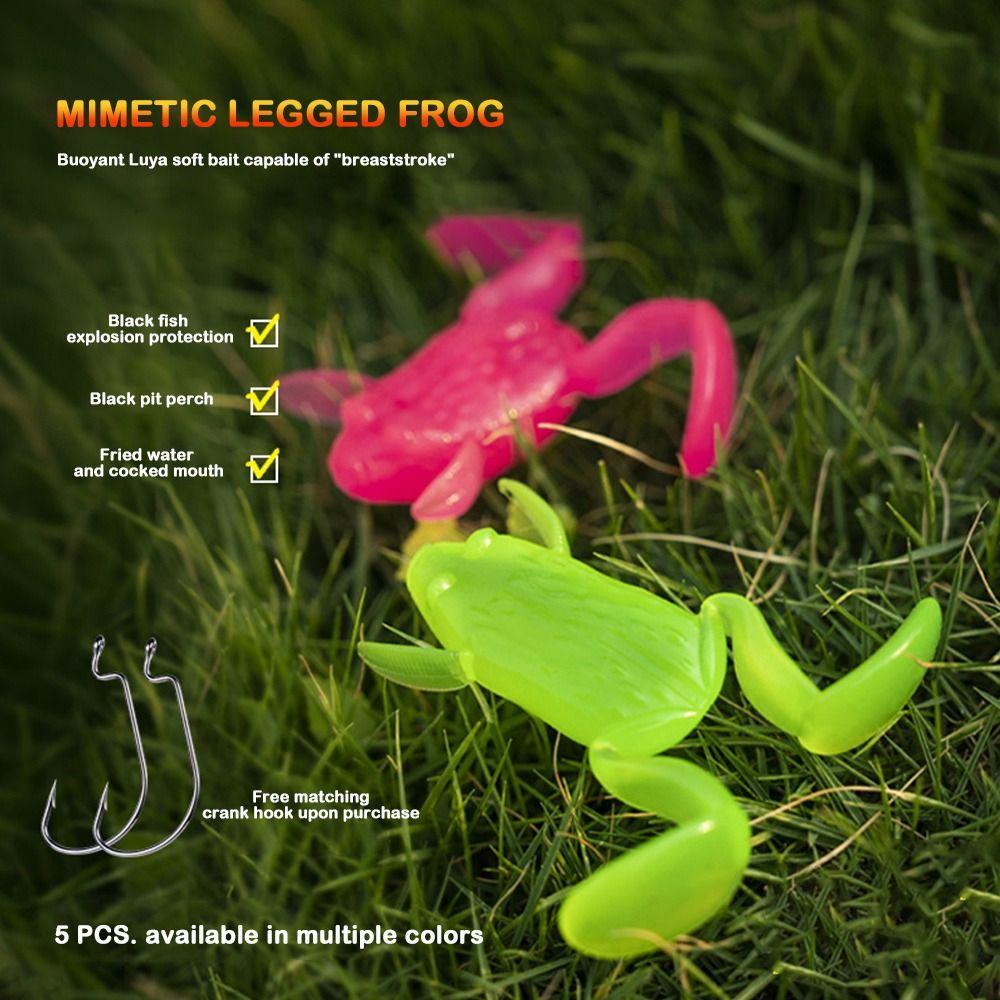 5pcs 5g 10g Mini Frog Bait Mix Color Fishing Gear Product Soft Frog Fishing Lures 5g-White
5pcs 5g 10g Mini Frog Bait Mix Color Fishing Gear Product Soft Frog Fishing Lures 5g-White