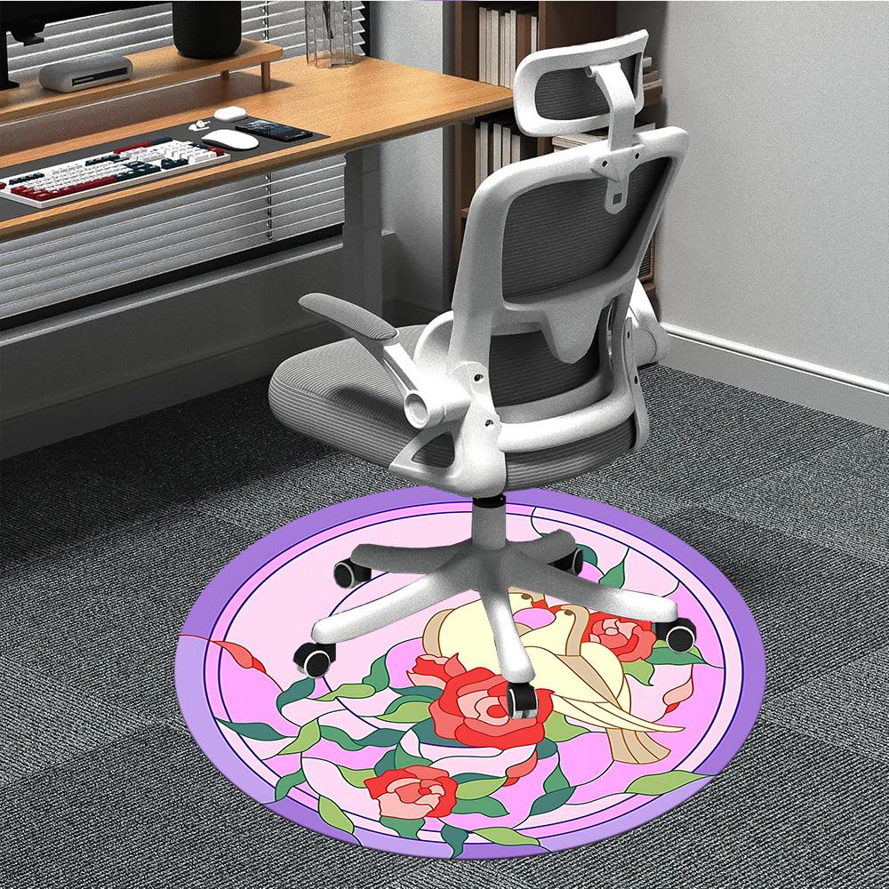 1pc Lovebirds Stained Glass Chair Carpet for Office, Non-slip, Soft and Durable Office Rug, Perfect for Office yy260131017 80cm by 80cm
1pc Lovebirds Stained Glass Chair Carpet for Office, Non-slip, Soft and Durable Office Rug, Perfect for Office yy260131017 80cm by 80cm
