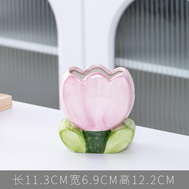Creative Painted Flower Ceramic Vase Tabletop Pencil Holder Storage Container Plant Pot Flower Pot Tabletops Living Room Decor
Creative Painted Flower Ceramic Vase Tabletop Pencil Holder Storage Container Plant Pot Flower Pot Tabletops Living Room Decor