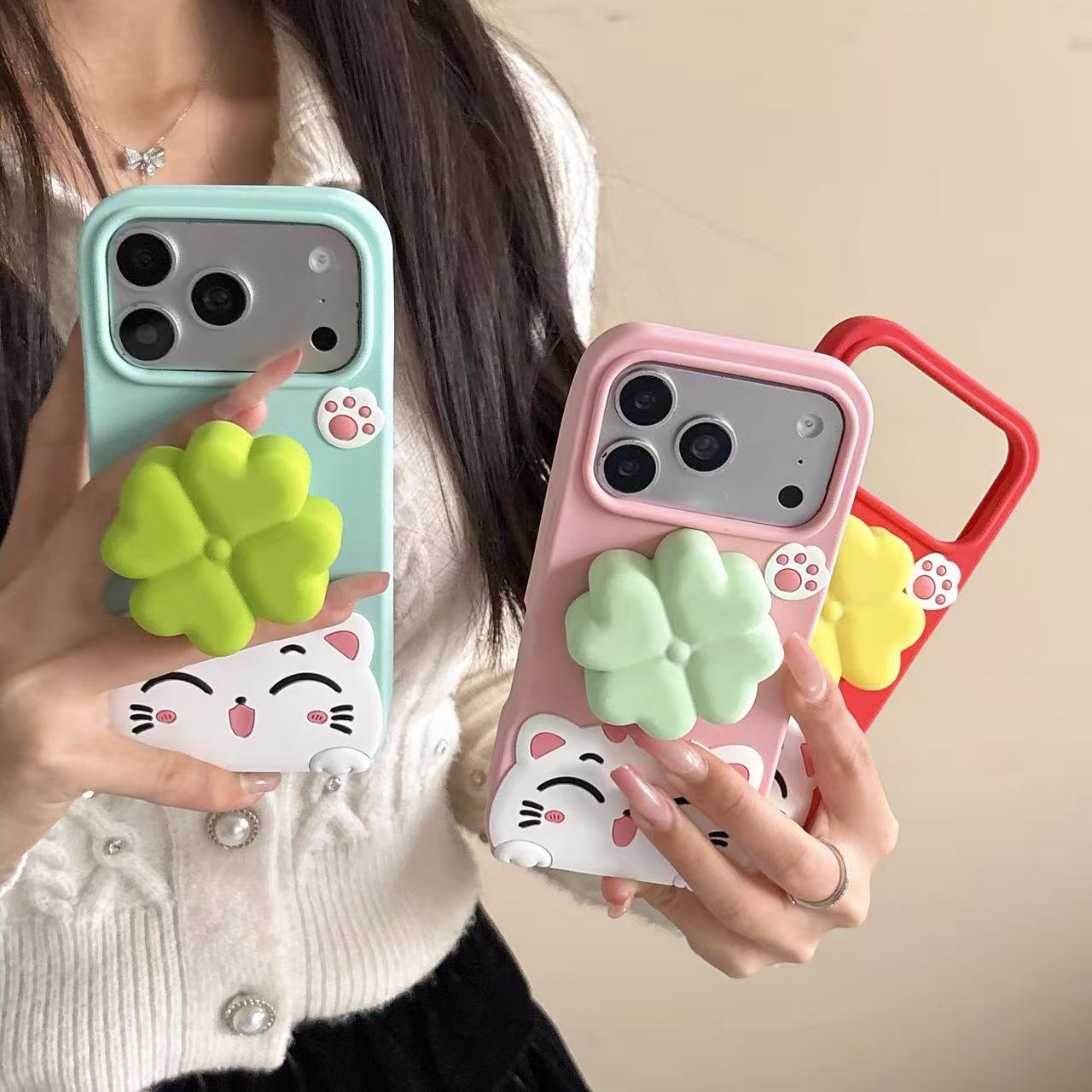 Rotating Four-Leaf Clover Cat Stand for iPhone 13/14/15/16/17 Pro Max Cases 15 Pro
Rotating Four-Leaf Clover Cat Stand for iPhone 13/14/15/16/17 Pro Max Cases 15 Pro