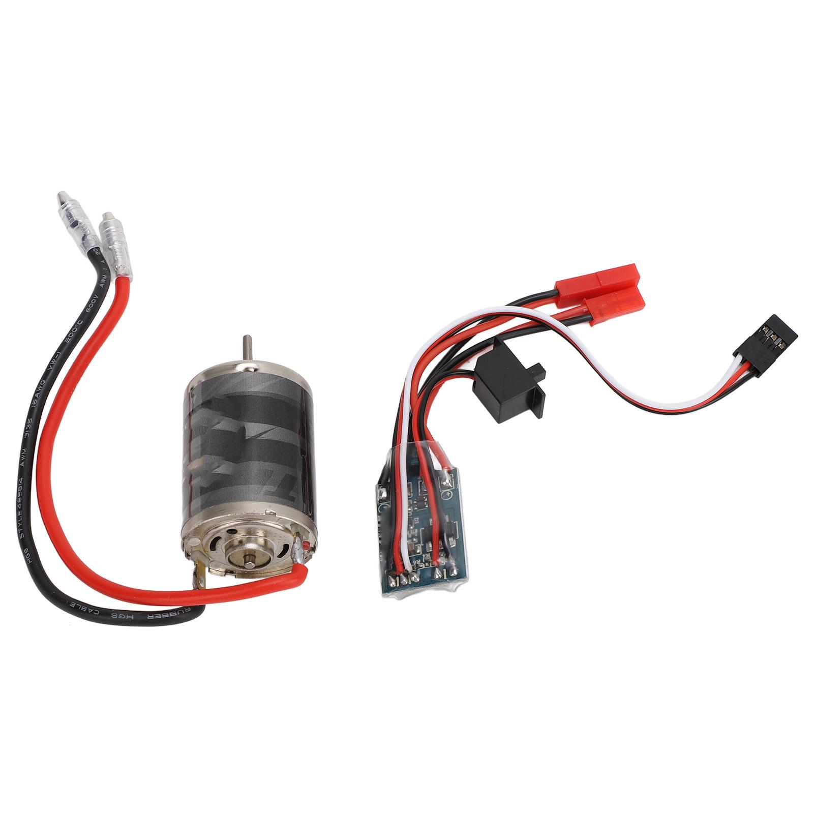 380 38T Brushed Motor Kit Large Torsion JST Plug RC Motor 30A ESC Combo with JST Female to 4mm Female Cable for 1/16 1/18 RC Car
380 38T Brushed Motor Kit Large Torsion JST Plug RC Motor 30A ESC Combo with JST Female to 4mm Female Cable for 1/16 1/18 RC Car