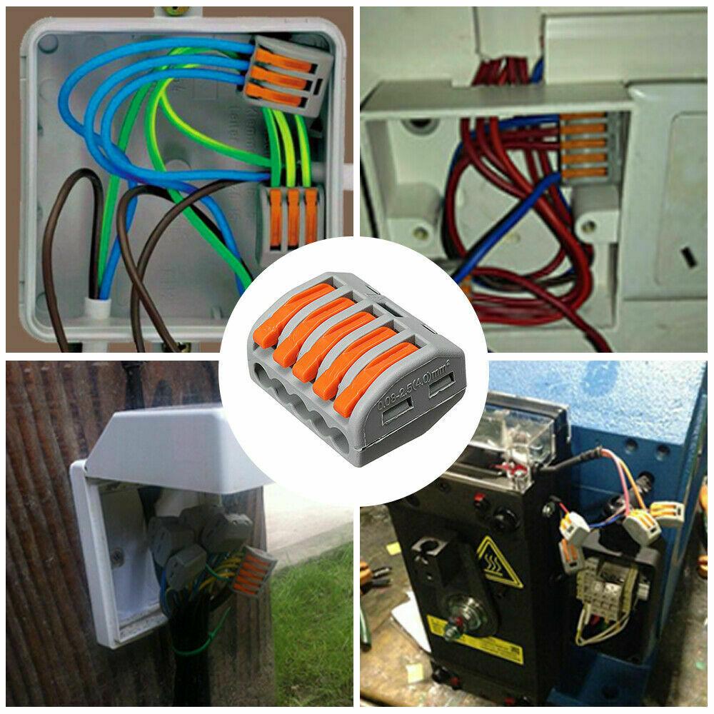 10Pcs Terminal Blocks PCT212-PCT218 SPL-2-3 0.08-2.5mm Universal Compact Electric Wire Cable Connectors Conductor Splitter
10Pcs Terminal Blocks PCT212-PCT218 SPL-2-3 0.08-2.5mm Universal Compact Electric Wire Cable Connectors Conductor Splitter