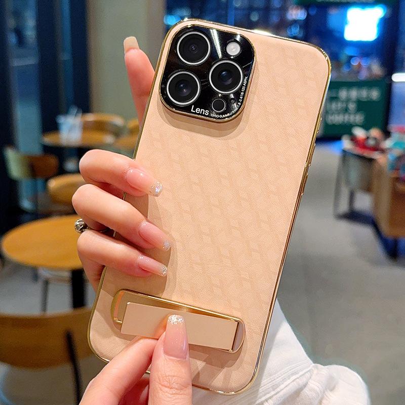 Luxury H-pattern Leather Moblie Phone Case for IPhone 16 Pro Max 15 Plus Hidden Hardware Bracket Shell Electroplate Hard Cover iPhone 15 Pro Max
Luxury H-pattern Leather Moblie Phone Case for IPhone 16 Pro Max 15 Plus Hidden Hardware Bracket Shell Electroplate Hard Cover iPhone 15 Pro Max