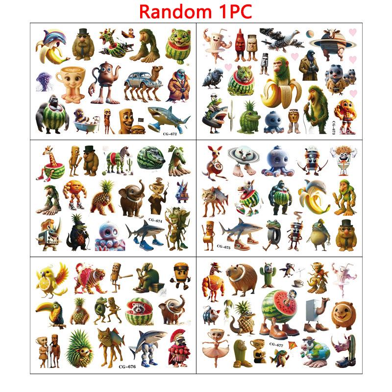 1-3 шт. Водонепроникні тимчасові тату-наклейки з італійським маразмом, абстрактними тваринами, Тунг Тунг Тунг Сахур Тралалеро Тралала, іграшки-наклейки
1-3 шт. Водонепроникні тимчасові тату-наклейки з італійським маразмом, абстрактними тваринами, Тунг Тунг Тунг Сахур Тралалеро Тралала, іграшки-наклейки