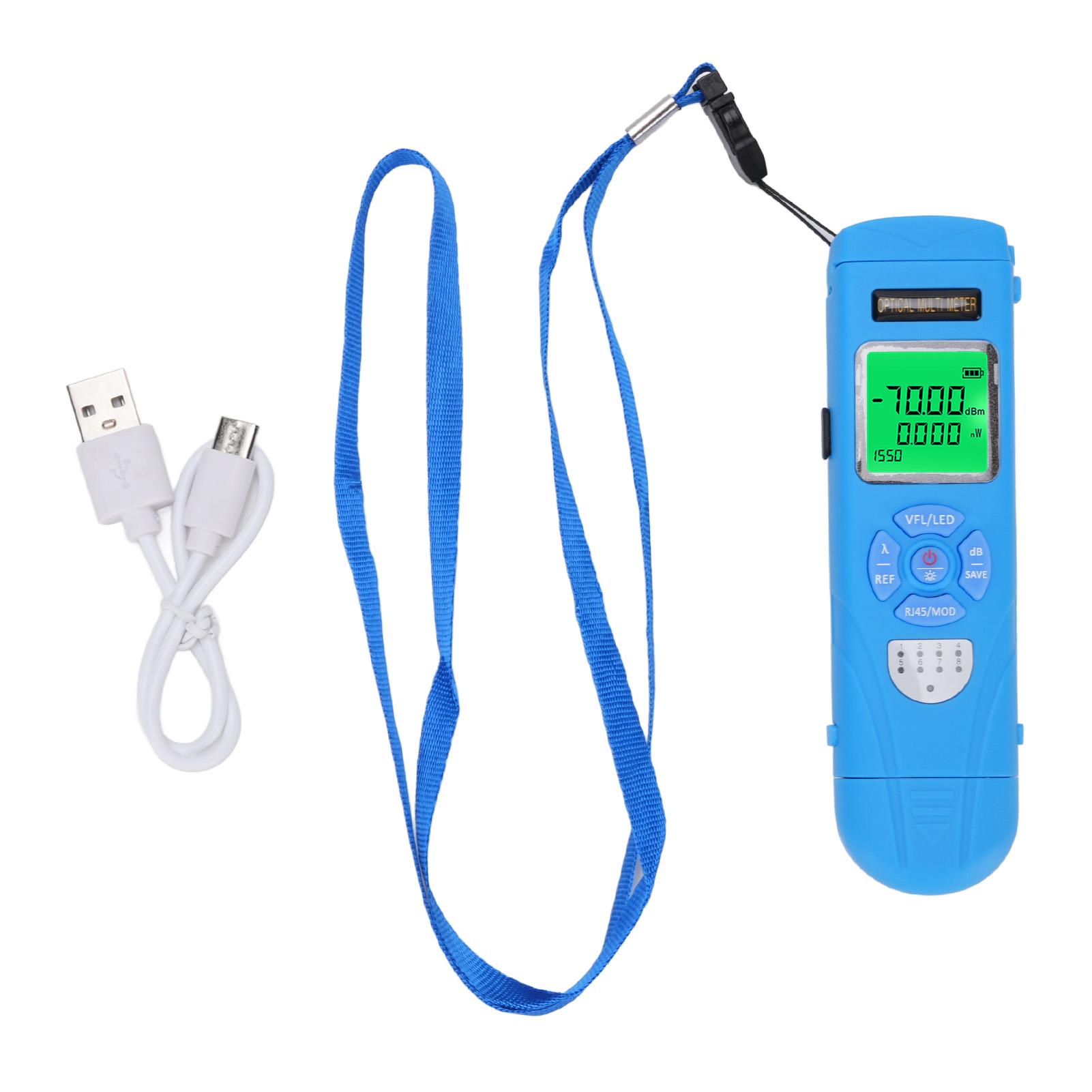 Optical Multimeter 50+26dBm Multi Function Power Meter RJ45 Cable Network OPM Visual Fault
Optical Multimeter 50+26dBm Multi Function Power Meter RJ45 Cable Network OPM Visual Fault