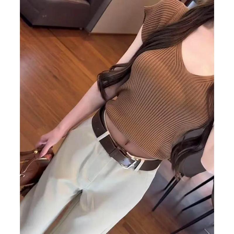 Korean Style, Gentle Temperament, Whitening and Body-shaping Flying Sleeves Sweater Tops T-shirt for Women Summer OneSize хаки
Korean Style, Gentle Temperament, Whitening and Body-shaping Flying Sleeves Sweater Tops T-shirt for Women Summer OneSize хаки