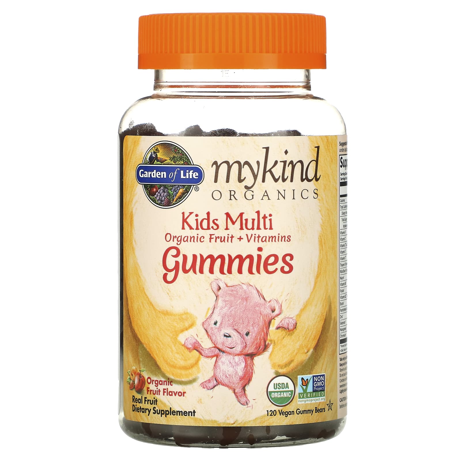 Garden of Life, MyKind Organics, Kids Multi, Organic Fruit Flavor, 120 Vegan Gummy Bears
Garden of Life, MyKind Organics, Kids Multi, Organic Fruit Flavor, 120 Vegan Gummy Bears