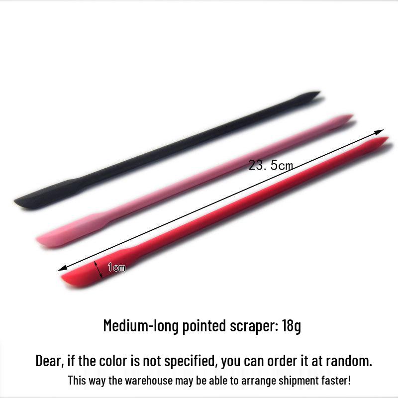 Компактна наддовга силіконова лопатка для вискрібання пляшок – Стійка до високих температур для косметики, приготування їжі, варення та олії. Red
Компактна наддовга силіконова лопатка для вискрібання пляшок – Стійка до високих температур для косметики, приготування їжі, варення та олії. Red