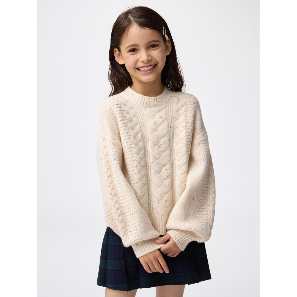 Gu By Uniqlo Girls Puff Knit Color Nep Cable Sweater 30 NATURAL/100cm
Gu By Uniqlo Girls Puff Knit Color Nep Cable Sweater 30 NATURAL/100cm