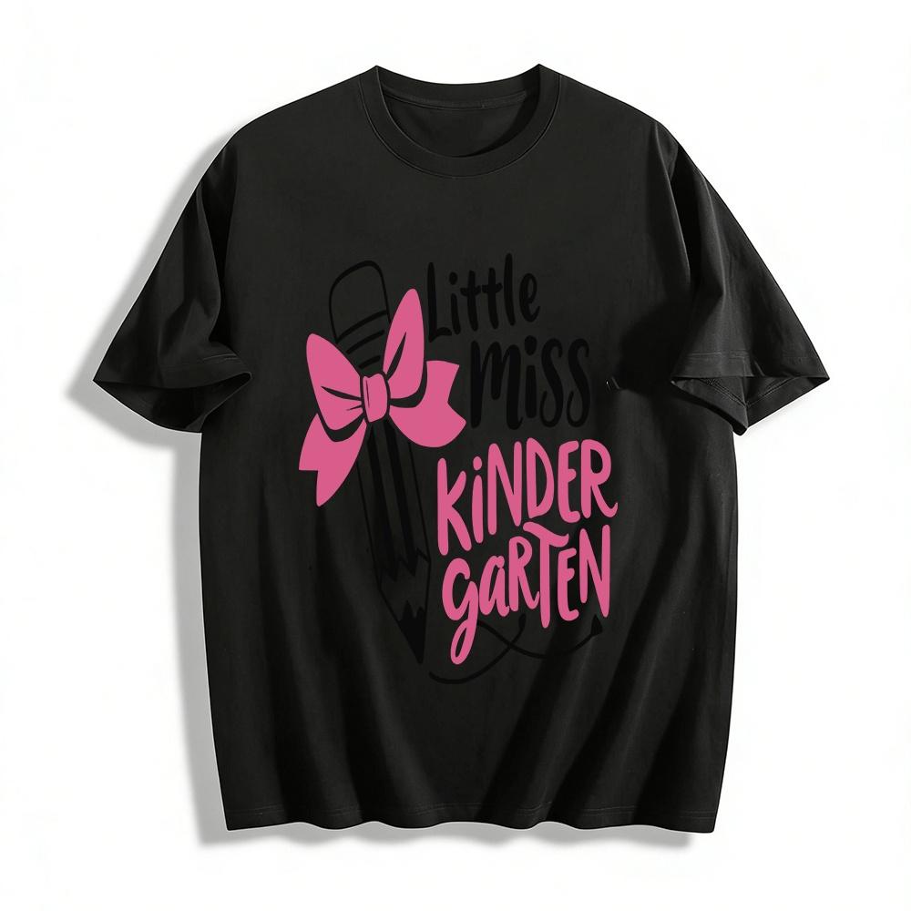 Little Miss Kindergarten Pencil Bow Print Toddler Girls Tee Pure cotton T-shirt XXS
Little Miss Kindergarten Pencil Bow Print Toddler Girls Tee Pure cotton T-shirt XXS