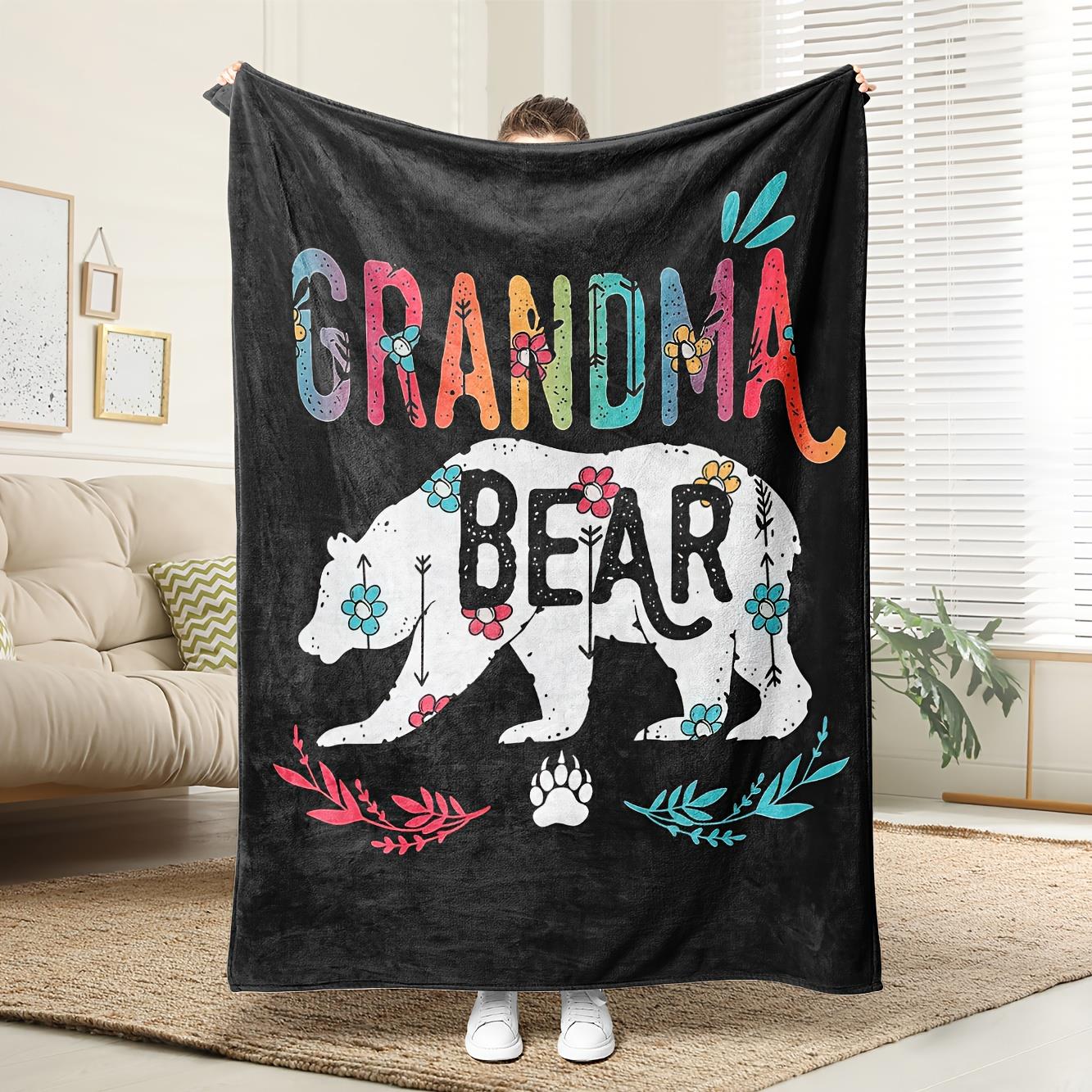 Grandma Bear Fleece Blanket Cute Animal Design Soft Cozy Throw Home Decor for Living Room or Bedroom Gift for Grandmother 70x100cm28x39in
Grandma Bear Fleece Blanket Cute Animal Design Soft Cozy Throw Home Decor for Living Room or Bedroom Gift for Grandmother 70x100cm28x39in