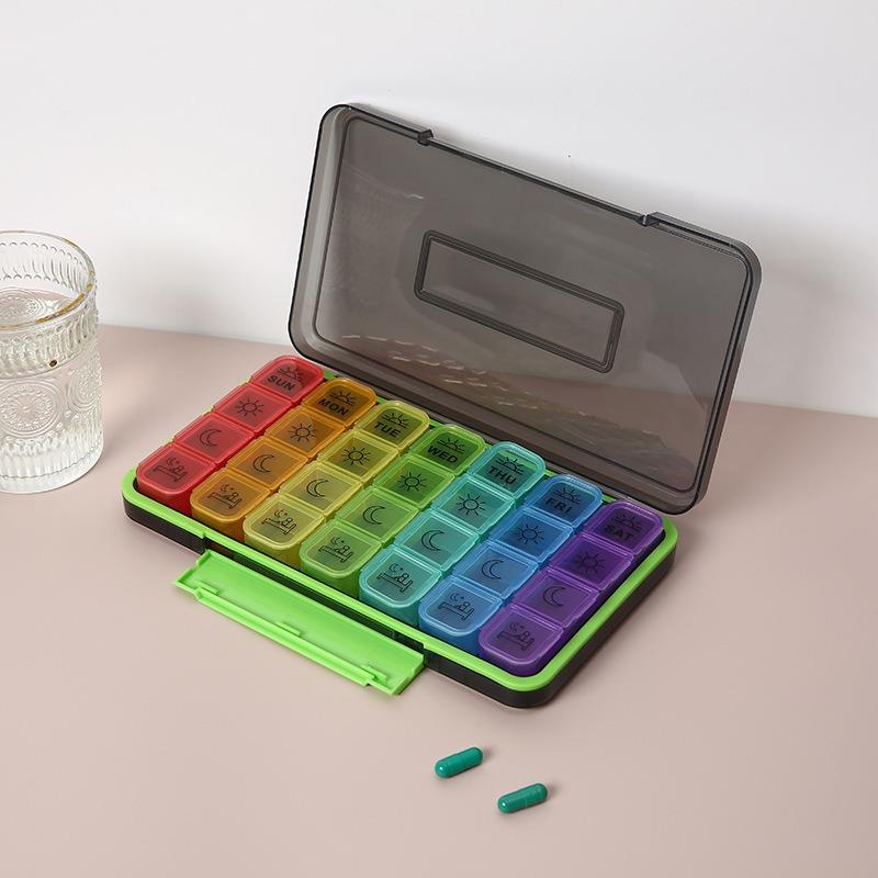 New Large Portable Premuim Pill Organizer Storage 3/4 Times A Day 21/ 28 Grid Box Case for Vitamins Supplement FishOils Medicine
New Large Portable Premuim Pill Organizer Storage 3/4 Times A Day 21/ 28 Grid Box Case for Vitamins Supplement FishOils Medicine