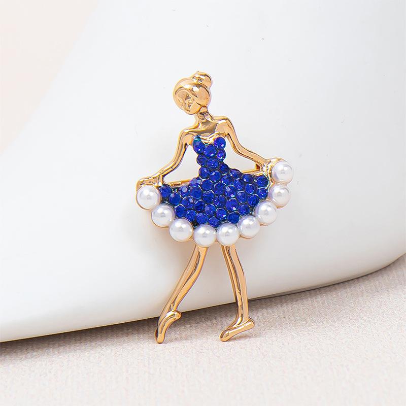 Брошь «Балерина» Креативный сплав Капельный жемчуг Танцующая девушка Булавка Бриллиантовый корсаж
Брошь «Балерина» Креативный сплав Капельный жемчуг Танцующая девушка Булавка Бриллиантовый корсаж